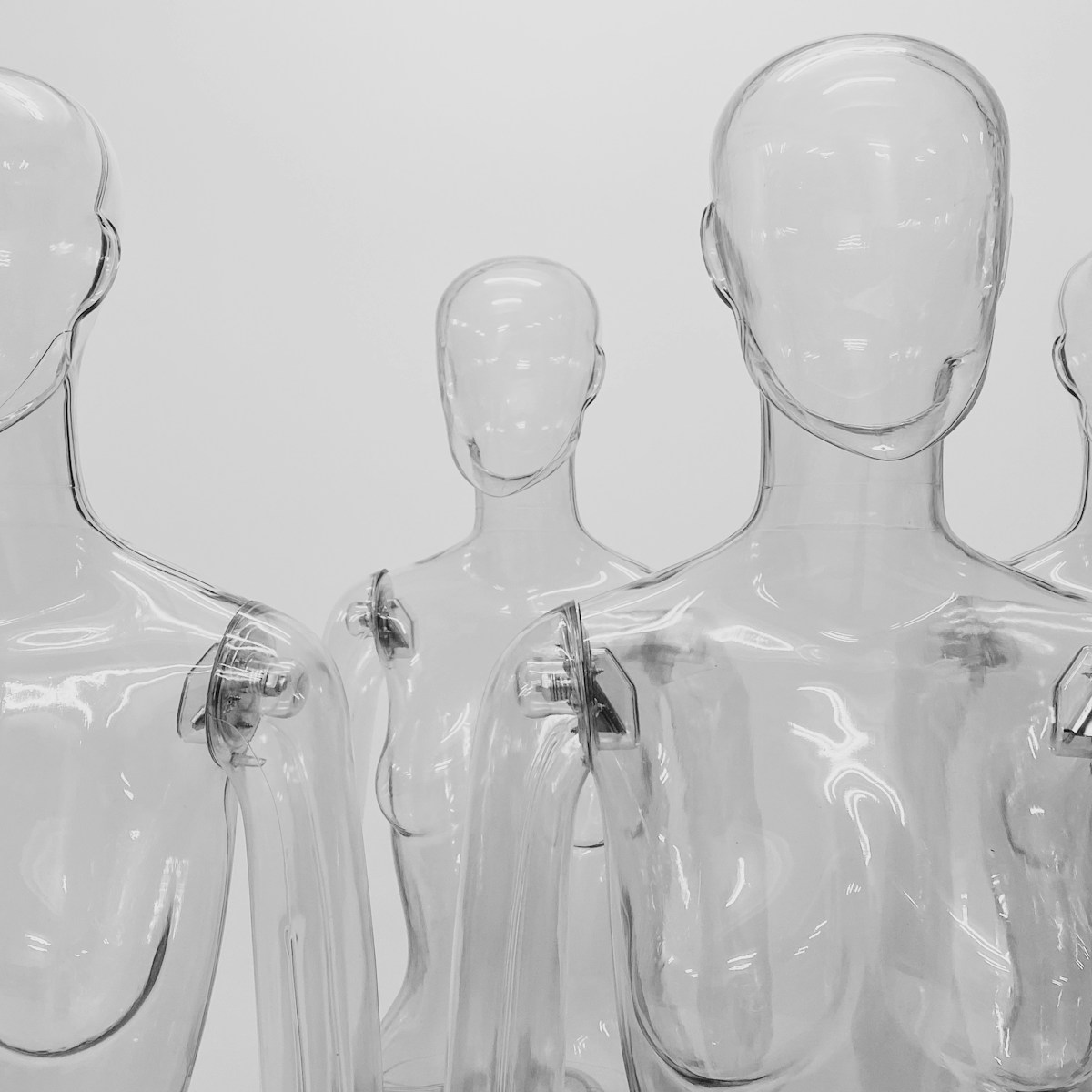 Shirts prepared for ghost mannequin AI editing