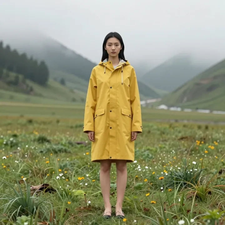 Fashion product campaign with a person in frame