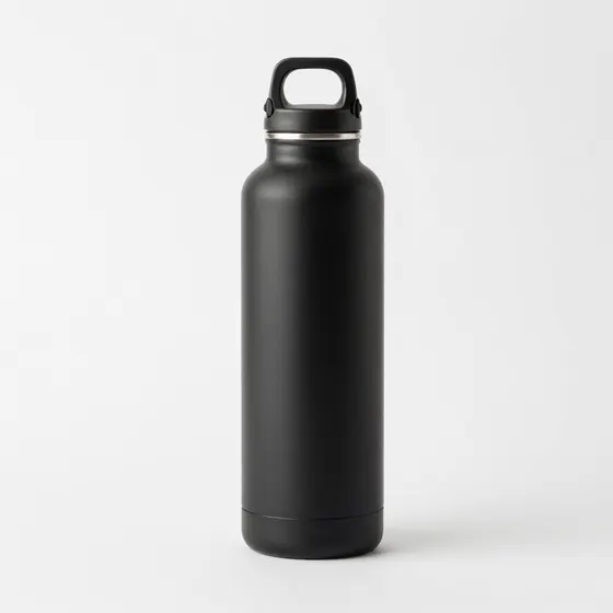 Studio bottle isolated on a clean white background